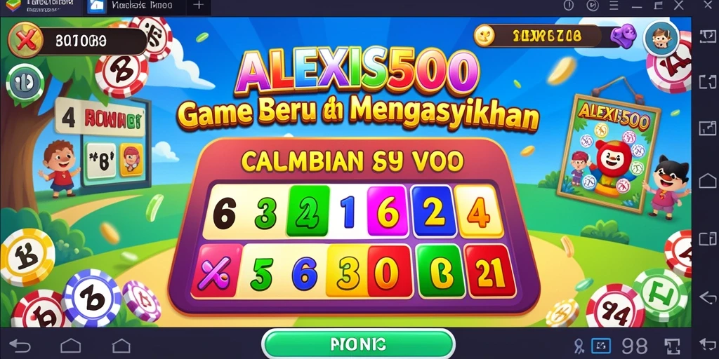 Tampilan seru gameplay Bingo di ALEXIS500 dengan grafik menarik.