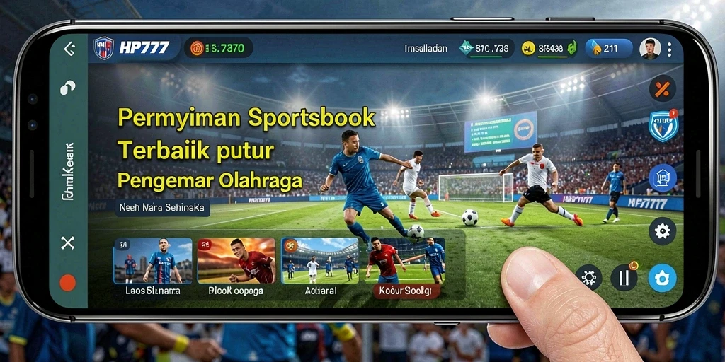 Tampilan menarik dari gameplay Sportsbook di HP777.