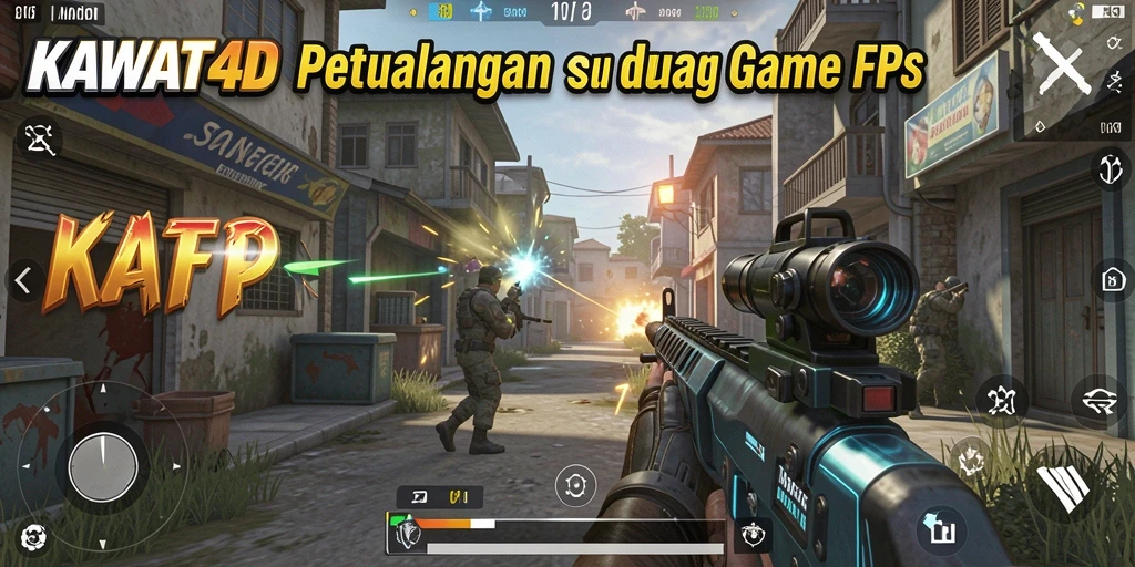 Gameplay KAWAT4D menampilkan aksi tembak-menembak yang intens dan menegangkan.